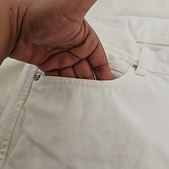 Zara Men's Straight Leg Denim Jean White 31 - Picture 7 of 16